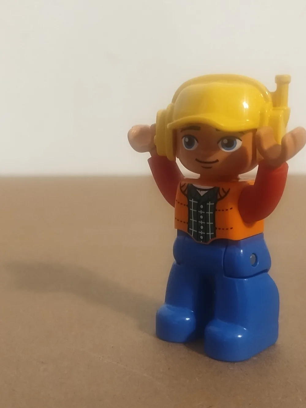 Lego Duplo Boy Man Construction Airline Headset Outfit Pants Figure